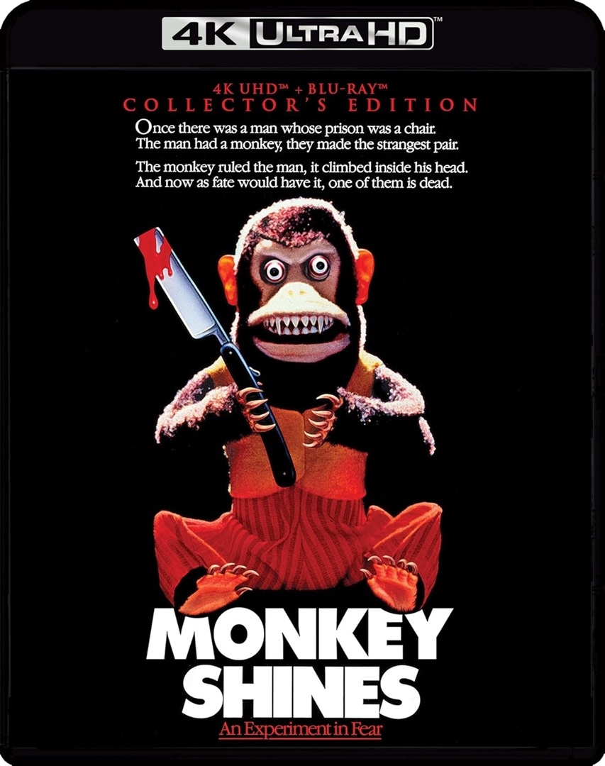 Monkey Shines in 4K Ultra HD Blu-ray at HD MOVIE SOURCE